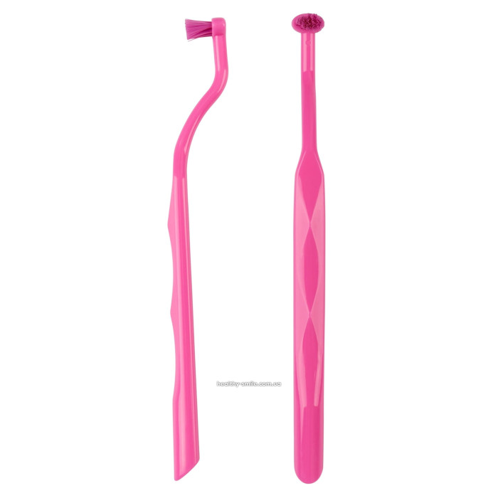 Toothbrush for braces, implants and dentures, Pink